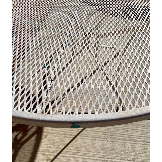 Woodard 72"x42" Wrought Iron Patio Outdoor Oval Dining Table For Sale - Image 4 of 7