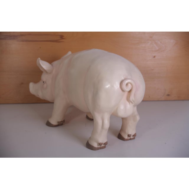 Vintage Large Butcher's Pig Shop Display, Former Czechoslovakia, 1980s For Sale - Image 4 of 12