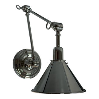 Ralph Lauren for Visual Comfort Library Polished Nickel Wall Sconce For Sale