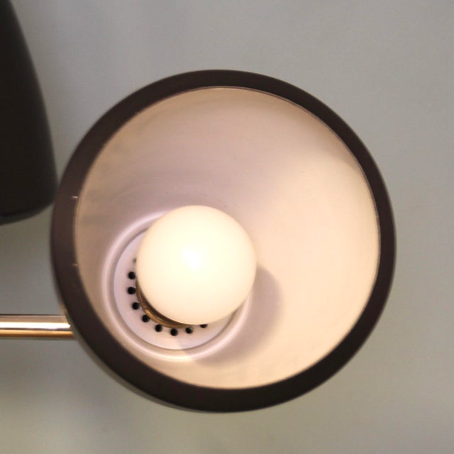 French Three-Light Floor Lamp by Étienne Fermigier for Monix, 1970s For Sale - Image 13 of 15