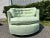 Mid 20th Century Newly Upholstered Milo Baughman Style Swivel Tub Chair With Quilted Barrel Back For Sale - Image 5 of 12