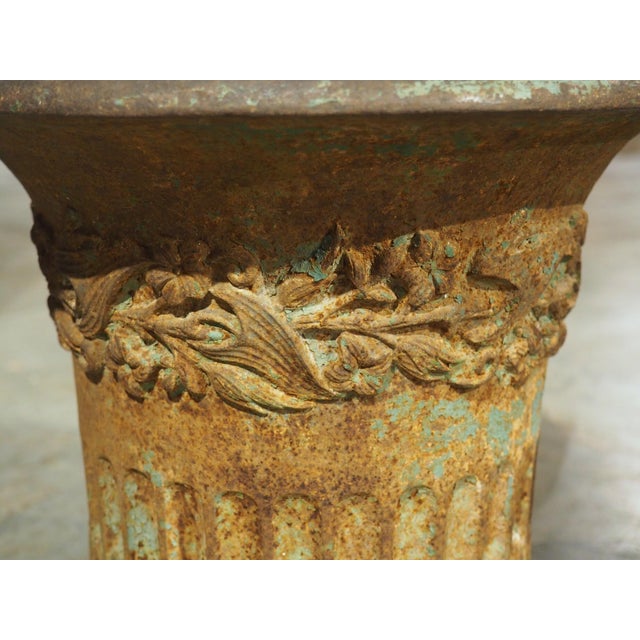 Pair of Charles X French Cast Iron Jardiniere Pots From the Early 1800s For Sale - Image 4 of 18