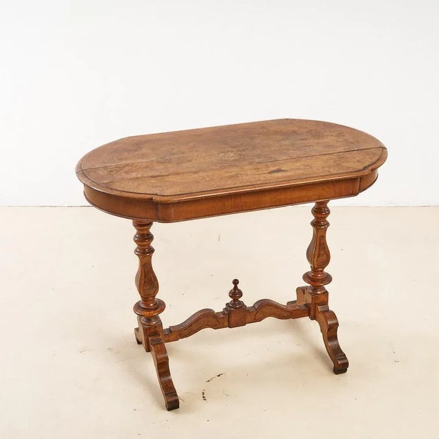 Wood Vintage Venetian Walnut Table For Sale - Image 7 of 7