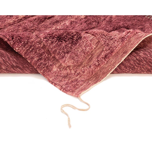 Contemporary Hand-Knotted Wool Rug by Azele Studio For Sale - Image 3 of 12