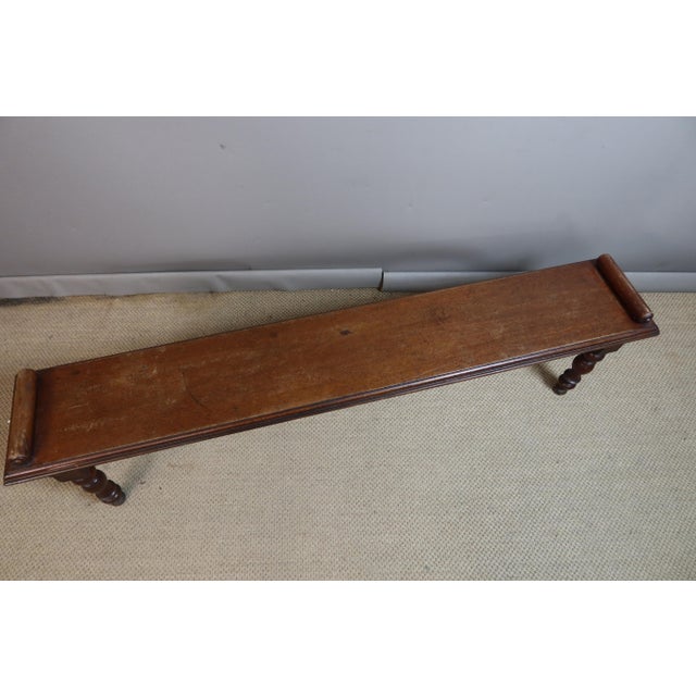 Late 18th Century Mahogany Bench For Sale - Image 4 of 8