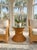 Wood Vintage Gabriella Crespi Style Pencil Reed & Rattan Hourglass Side Table For Sale - Image 7 of 11