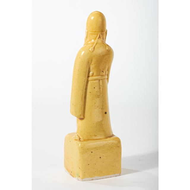 Mid 20th Century Chinese Wise Man Ceramic Figurine For Sale - Image 10 of 18