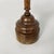 Brown Italian Round Doorstop in Turned Wood, 1930s For Sale - Image 8 of 12