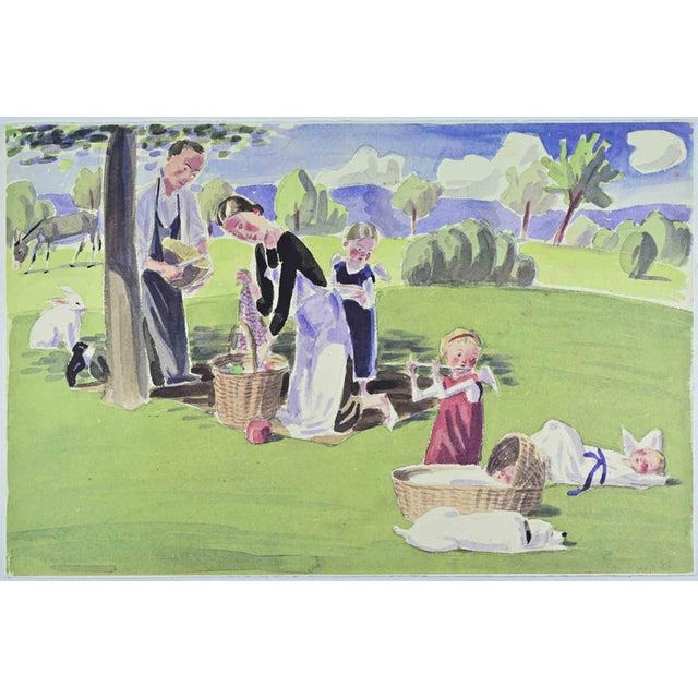 Lithograph on paper realized by Jan Knap in 1999. Signed in the plate. Plate from the Suite "Ordered Melody", published by...