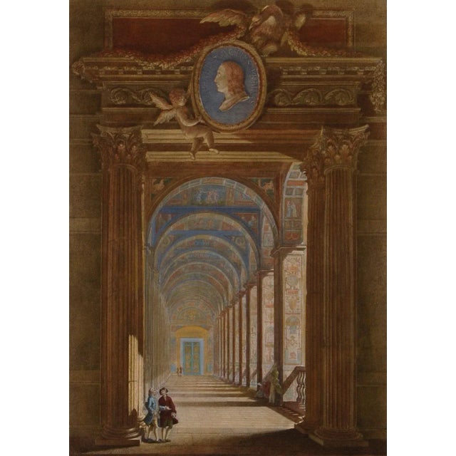 Baroque Loggie Di Rafaele Nel Vaticano: 18th Century Hand-Colored Engraving by Volpato, 1772 For Sale - Image 3 of 5
