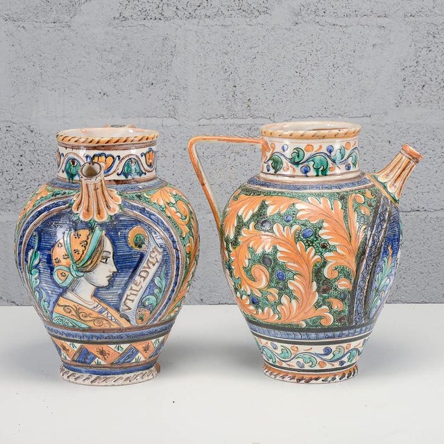 Vases from Deruta, Mid-20th Century, Set of 2 For Sale - Image 4 of 18