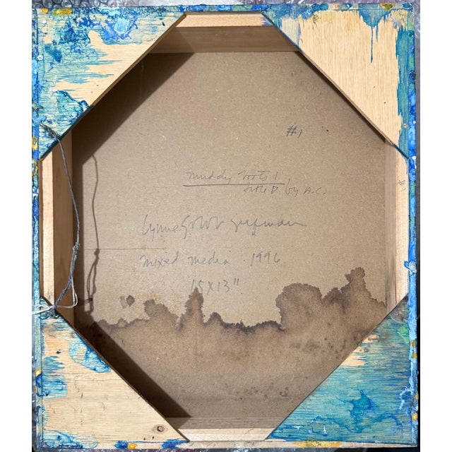 Green Lynne Golob Gelfman, Abstract Oil Painting Miami Woman Modernist Lynne Golob Gelfman Muddy Roots, 1996 For Sale - Image 8 of 10