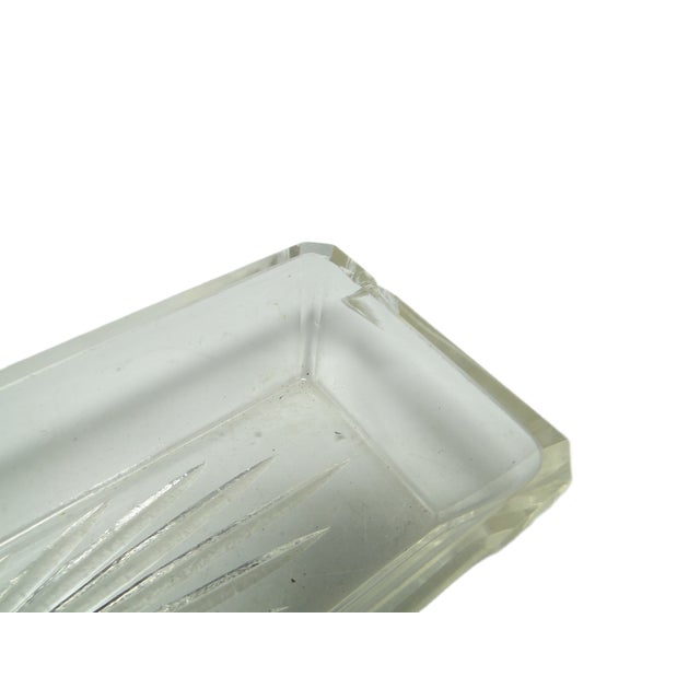 Art Deco Crystal Salt Holders, Poland, 1950s, Set of 3 For Sale - Image 9 of 10