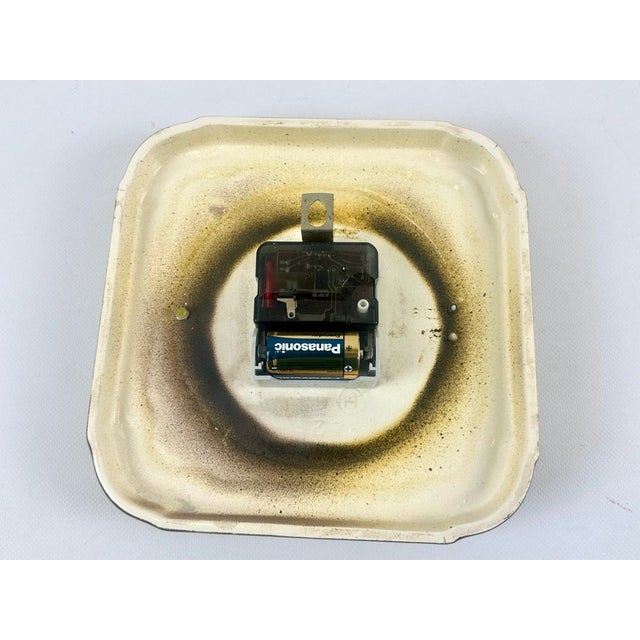 Red German Ceramic Kitchen Wall Clock, 1960s For Sale - Image 8 of 9