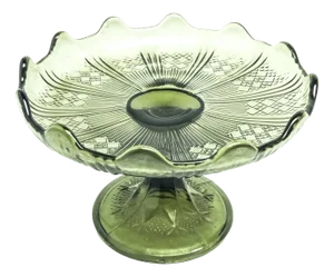 Bowl on Stand from Ząbkowice Glassworks, Poland, 1970s