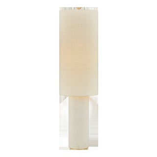 Mitzi Sam 15 in. 1 Light Floor Lamp in Aged Brass Finish For Sale