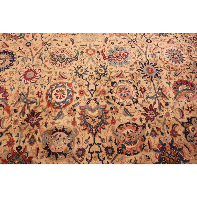 Nazmiyal Collection Antique Persian Tabriz Rug For Sale - Image 4 of 13
