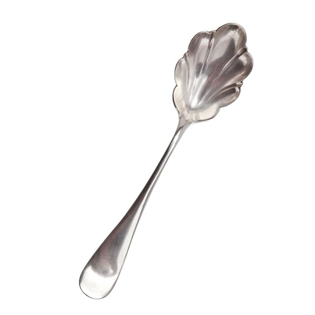 Antique Silverplate Berry "Rogers & Hamilton" Serving Spoon For Sale In Los Angeles - Image 6 of 6
