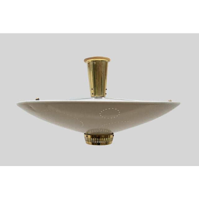 Swiss Flush Mount in Glass and Brass from Belmag, 1950s For Sale - Image 11 of 15