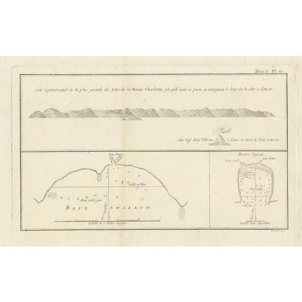 Antique Map of the Islands Within the Queen Charlottes Islands For Sale - Image 3 of 6