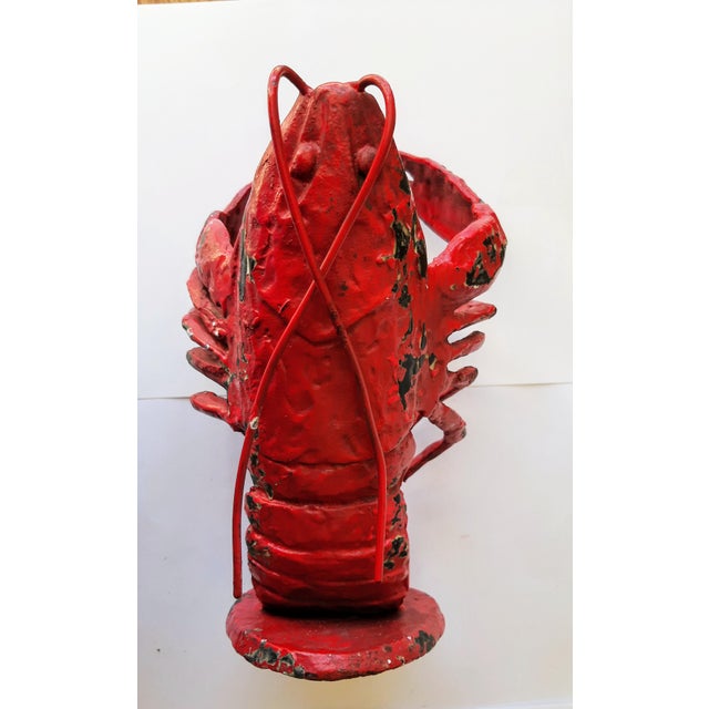 Figural Cast Iron Lobster Wine Holder For Sale - Image 11 of 13