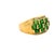 Tsavorite Garnet Diamond 18k Yellow Gold Ring, Size 7.25 For Sale - Image 4 of 6