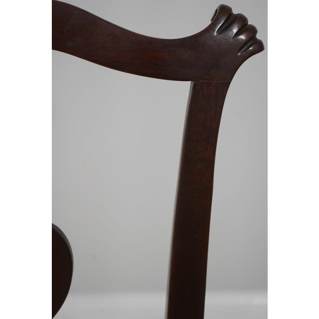 Wood Set of 6 Stickley Mahogany Chippendale Dining Room Chairs For Sale - Image 7 of 18