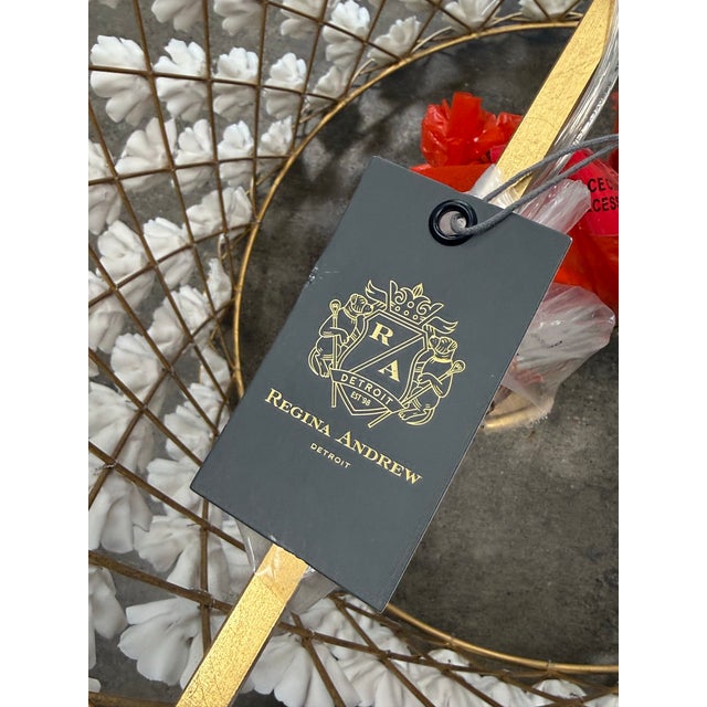 Regina Andrew Alice Porcelain Flower Embellished Chandelier For Sale - Image 9 of 12