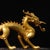 Metal Vintage Gilt Copper Striding Dragon Statue / Scholar's Desk Object For Sale - Image 7 of 9