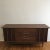 Walnut Credenza Inverted Boomerang Top and Original Cadillac Chrome Pulls For Sale - Image 12 of 12