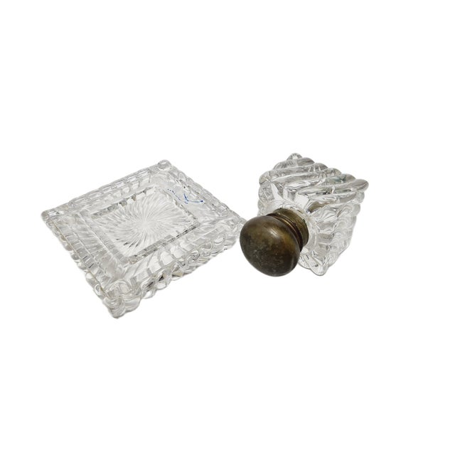 Art Nouveau Crystal Inkwell, Germany, 1900s For Sale - Image 15 of 18