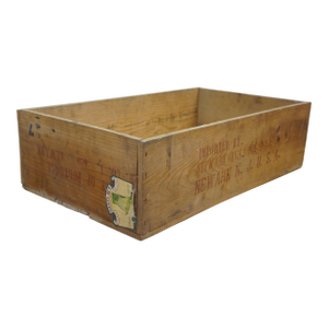 Vintage Santa Rey Rose Still Wine Caves Imperio Portugal Oak Bottle Crate Box