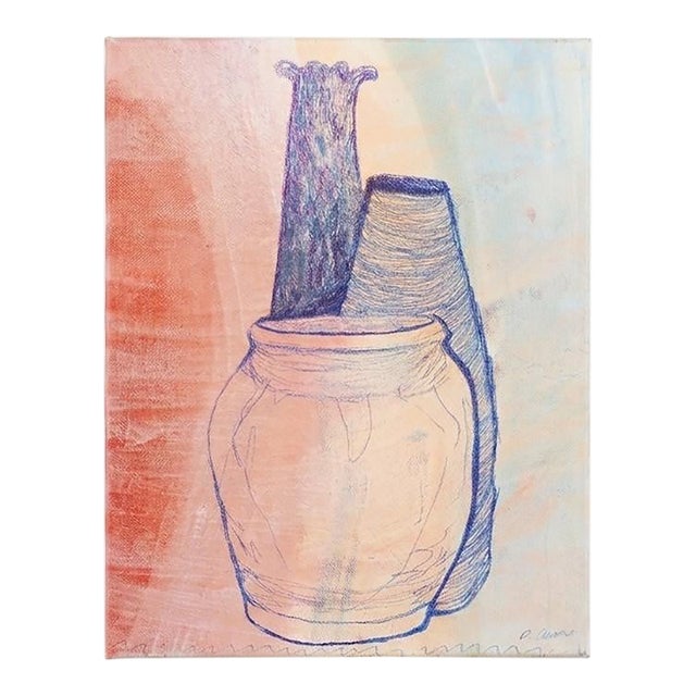 Vessels Study No. 1– Abstract Linear Composition on Canvas For Sale