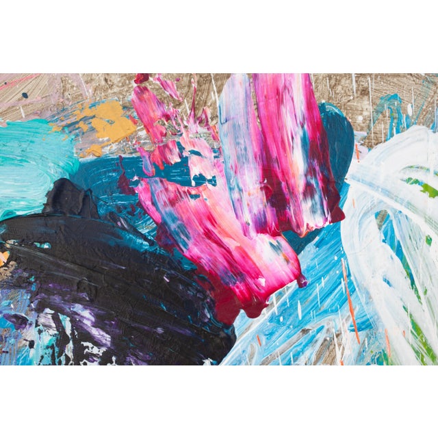 Contemporary Abstract Acrylics/Mixed Media on Canvas "Lumiere" by Carolina Alotus For Sale - Image 6 of 12