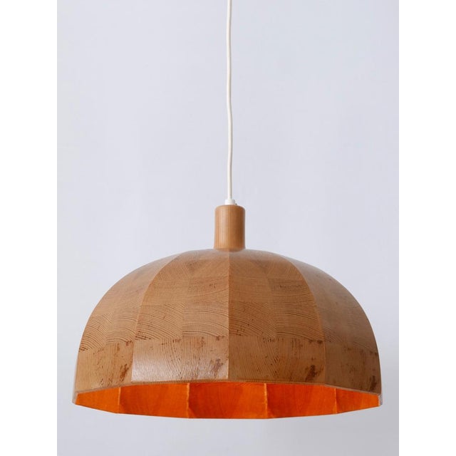 Mid-Century Modern Pine Wood Pendant Lamp, Sweden, 1960s For Sale - Image 16 of 18