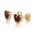 Contemporary Garnet Heart Shape 925 Silver Handmade Studs, Beautiful January Birthstone Studs for Women - A Pair For Sale - Image 3 of 4