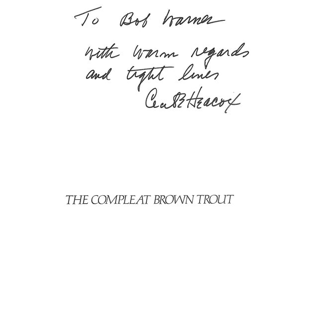 "The Compleat Brown Trout" 1974 Heacox, Cecil E. (Inscribed) For Sale - Image 4 of 7