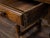 An English walnut side table from the 19th century with single drawer, turned baluster legs, plain side stretchers and...