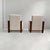 1930s Italian Art Deco Lounge Chairs in Wood and Grey Velvet, 1930s, Set of 2 For Sale - Image 5 of 13