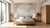 Chinese 36" * H100"/Panel * 5ps, Mustard-Yellow a Thousand Li of Rivers and Mountains Wallpaper, Chinese-Style Wallpaper Mural, 5 Panels For Sale - Image 3 of 4