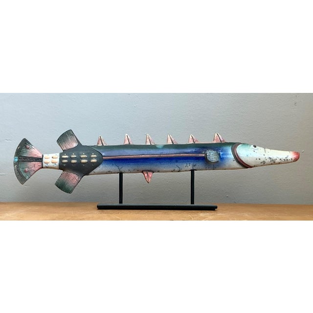 Vintage Ceramic Fish Sculpture For Sale - Image 14 of 14