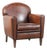 Art Deco Club Chair in Sheepskin Leather For Sale