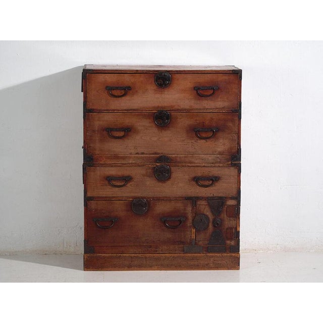 Japanese Tansu in Wood For Sale - Image 4 of 14