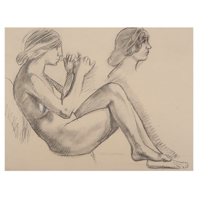 Maurice Denis, Study for the Flute Player, Early 20th Century, Original Lithograph For Sale
