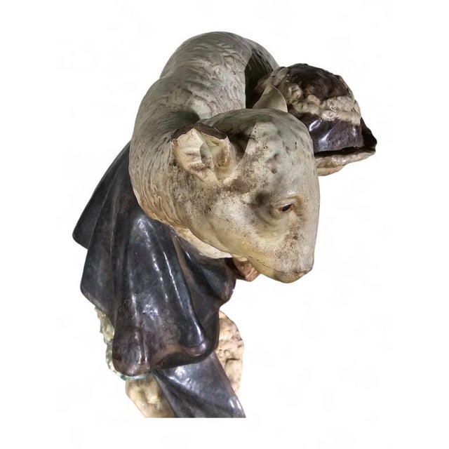 Large Sculpture of a Shepherd, 1950 For Sale - Image 9 of 15