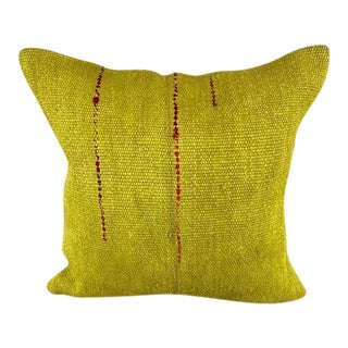 20 x 20 Hemp Pillow Turkish Cushion Natural Green Pillow Cushion Cover For Sale