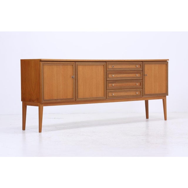 Mid-Century Walnut Sideboard with Drawers and Storage Compartments, 1960s For Sale - Image 14 of 16
