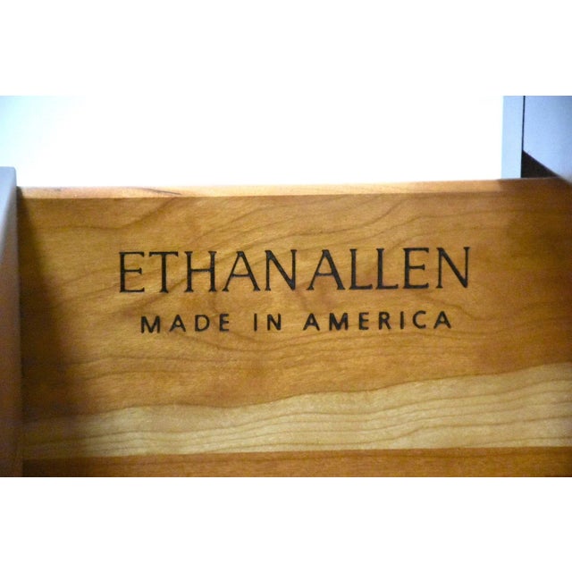 Brown 1990s Ethan Allen American Impressions Cherry Nightstand For Sale - Image 8 of 8