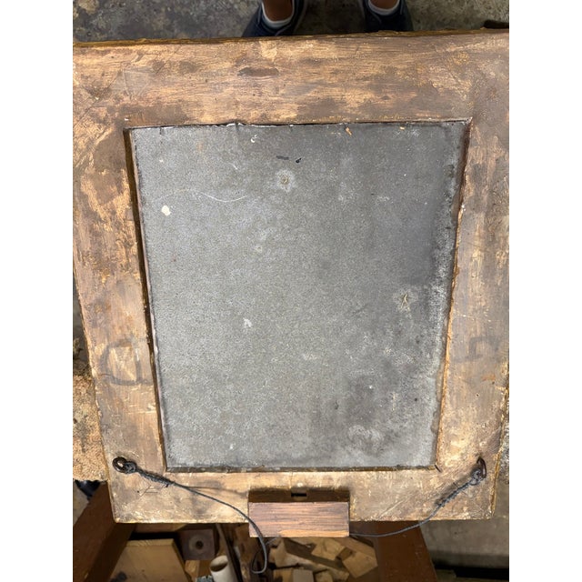 18th Century French Regence Gilded Parclose Mirror For Sale - Image 10 of 10