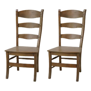 French Provincial Style Rustic Dining Chairs- Set of 2